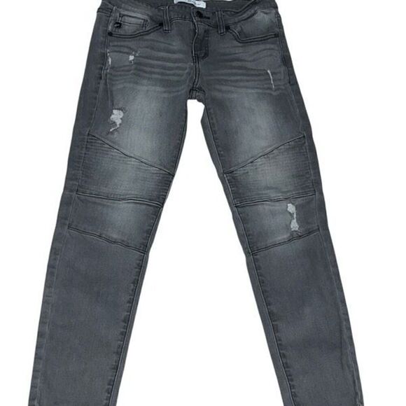 KanCan Denim - Kancan Los Angeles Charcoal Distressed Jeans Size 5 / 26
